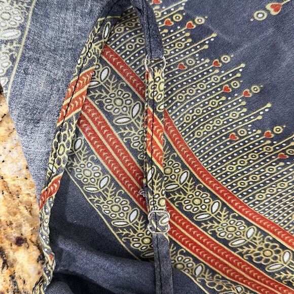 Spaghetti Straps Rayon Printed Tank Top Size S - Picture 4 of 7